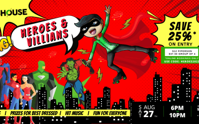 Sk8house Heroes & Villains Skate Night – Sat Aug 27th 2022