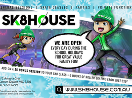 Winter School Holidays at Sk8house