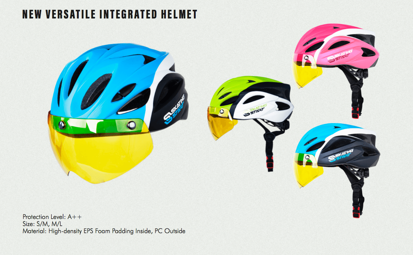 New Versatile Skating Helmet (With Visor)