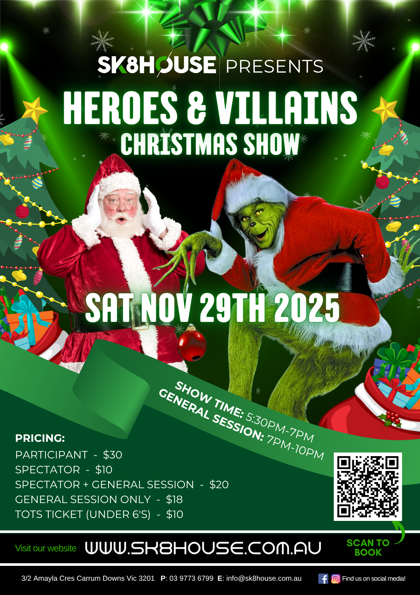 SK8 HEROES & VILLAINS XMAS SHOW (29 NOV 2025)