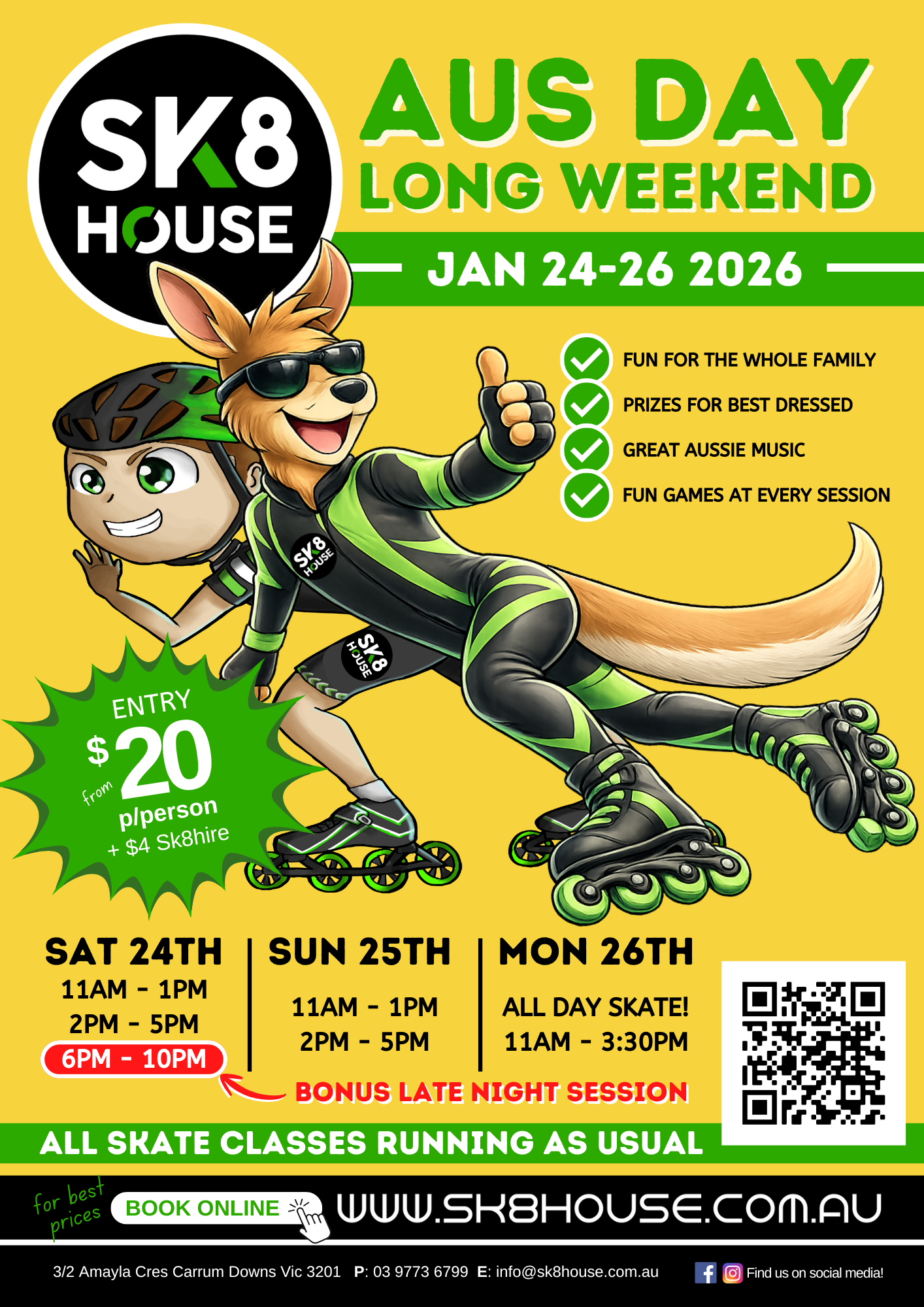 SK8 Australia Day Weekend 2026